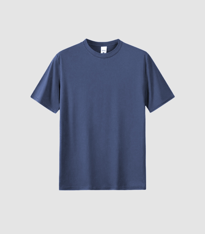 rg2 Regular Fit Crew Neck T-Shirt - Deep Blue - Image 1